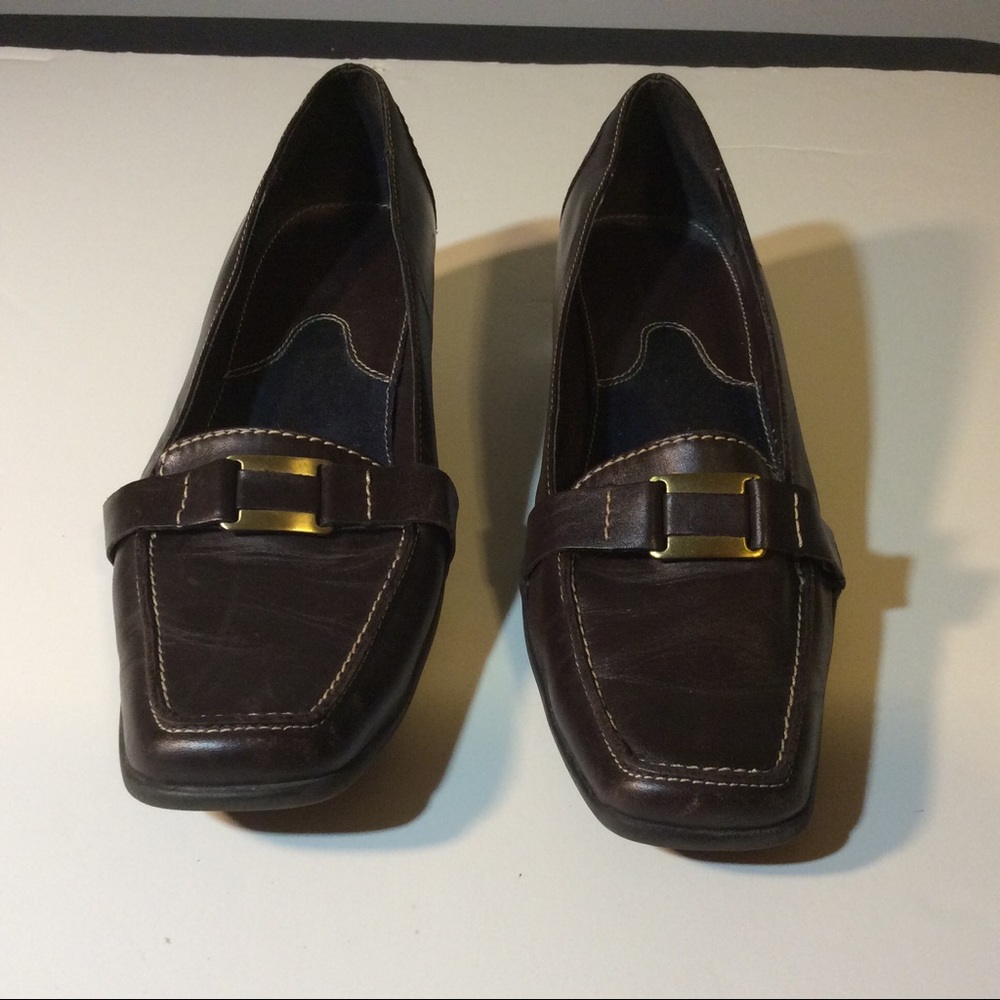 Womens Comfortable Brown Loafer Shoes